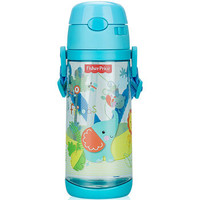 限地区：Fisher-Price 费雪 FP-8606C 儿童防漏弹盖水杯 550ML 天空蓝