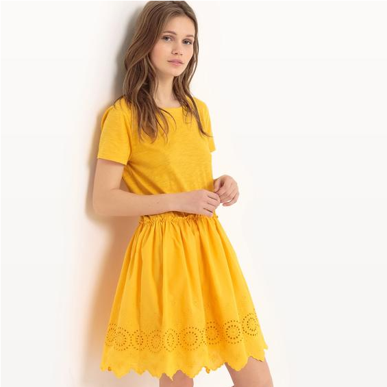 MADEMOISELLE R 收腰镂空花边裙