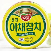 韩国进口 东远金枪鱼罐头 蔬菜味150g