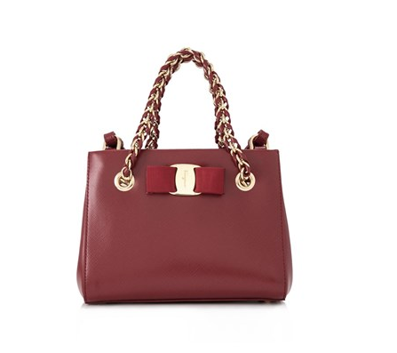 Salvatore Ferragamo 菲拉格慕 Melike 女士小牛皮链条手提包