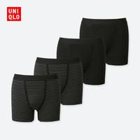 新补货：UNIQLO 优衣库 194803 男士针织短裤 4件装