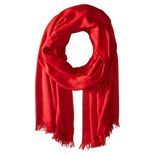 Calvin Klein 卡尔文·克莱 Logo 女士纯色围巾