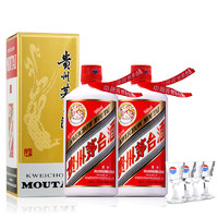 中秋送礼：MOUTAI 茅台 飞天 53度 500ml*2瓶 送礼袋