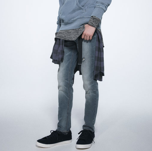 GU 极优 294023 男士紧身牛仔裤