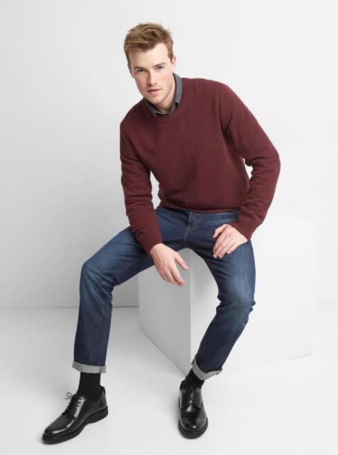 Gap 盖璞 864249-1 男士羊毛混纺毛衣