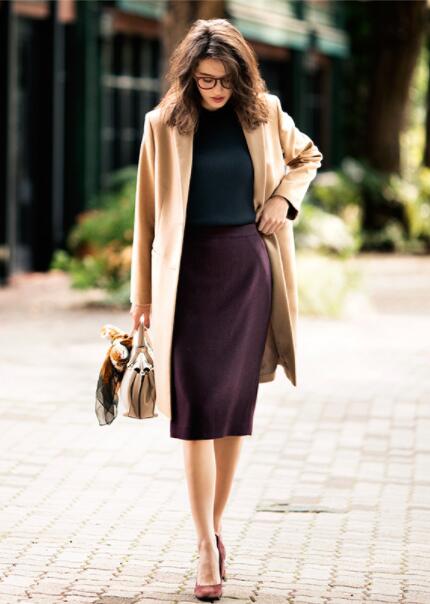 UNIQLO 优衣库 400732 女士羊毛羊绒混纺大衣