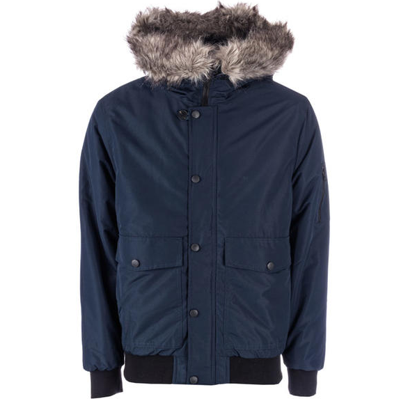 D-Struct Moose Jaw Crop男士毛领夹克 深蓝色