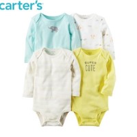 Carter's 长袖连体衣 4件套装 *2件