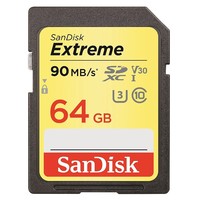 凑单品、中亚Prime会员：SanDisk 闪迪 至尊超极速移动 SDXC SD存储卡 64GB 95Mb/s