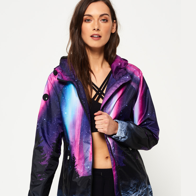 Superdry 极度干燥 Printed Cagoule 女款星空连帽夹克