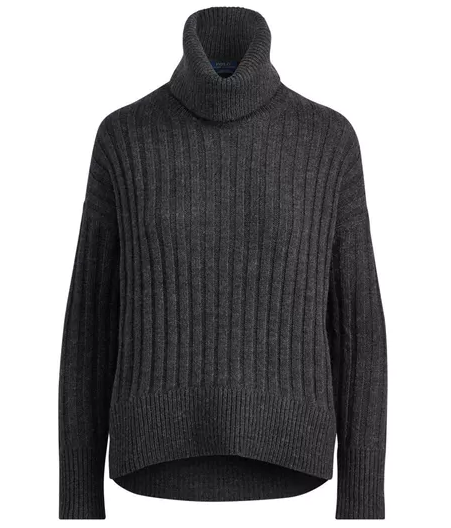 POLO RALPH LAUREN Alpaca-Wool 羊驼毛羊毛混纺 女士高领毛衣