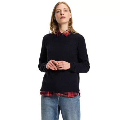 TOMMY HILFIGER CABLE CREWNECK 女士羊毛衫