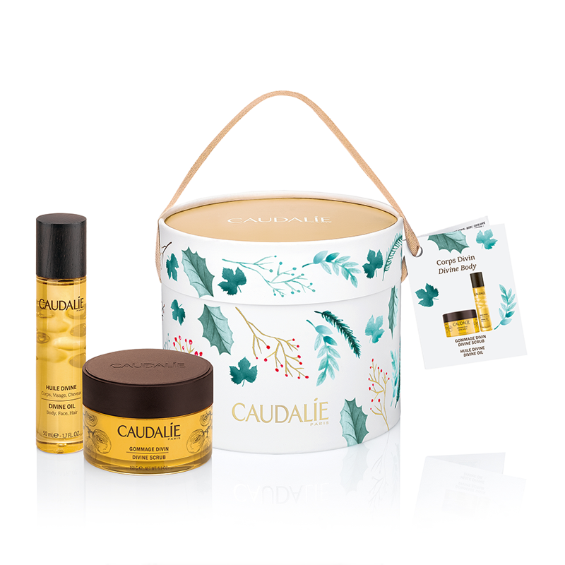 CAUDALIE 欧缇丽 美肌两件套（护理油50ml+磨砂霜150g）