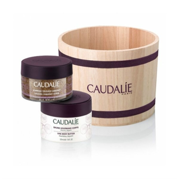 Caudalie 欧缇丽 身体SPA套装 去角质身体紧致磨砂膏150g+葡萄籽身体保湿霜225ml 1套