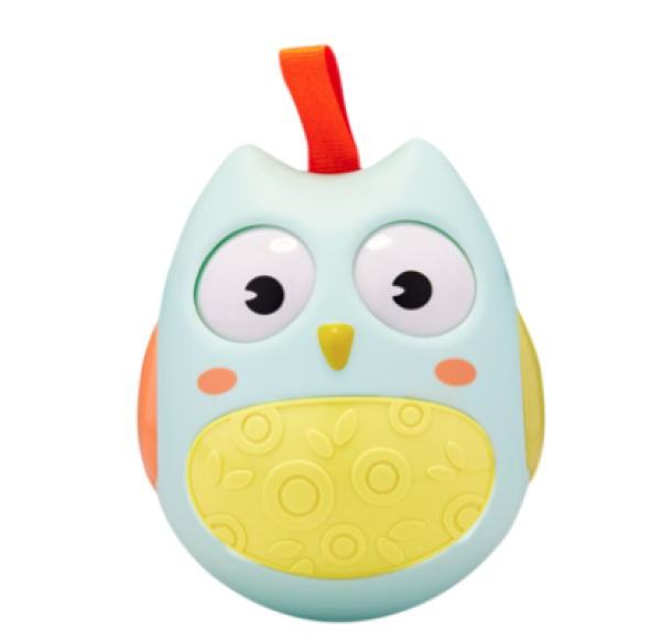 商品达拉 呆萌猫头鹰 不倒翁音乐玩具