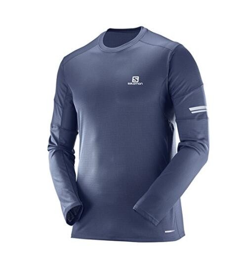 SALOMON 萨洛蒙 AGILE LS L39716 男士户外长袖T恤
