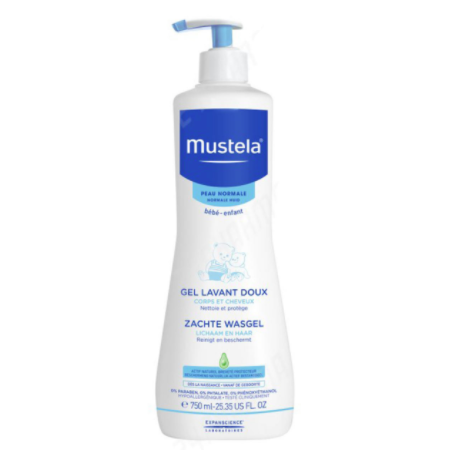 mustela 妙思乐 沐浴洗发啫喱二合一 750ml