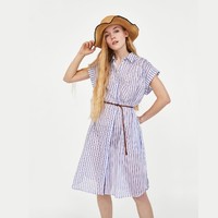 历史低价：ZARA 06831023060 衬衣式连衣裙