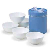 中亚Prime会员：Narumi 鸣海 Silky White系列 9968-21625 11cm骨瓷碗5只礼盒装