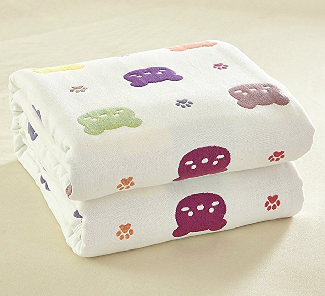 素风 新疆长绒棉六层纱全棉夏被 婴儿款 900*100cm