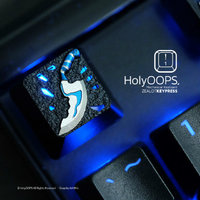 HolyOOPS DOTA2 跳刀 金属机械键盘键帽 透光