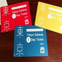 出游必备：日本东京 地铁卡 24小时/48小时/72小时 周游券 