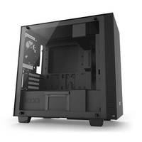 NZXT. 恩杰 H400i 纯黑 M-ATX机箱（单侧透、智能控制、标配1把风扇）