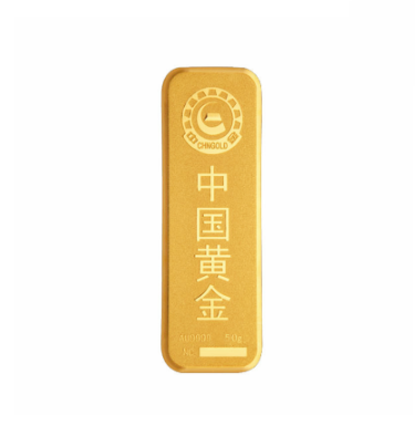 chinagold中国黄金投资金条50gau9999