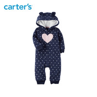 Carter's 小熊耳朵连帽连体衣