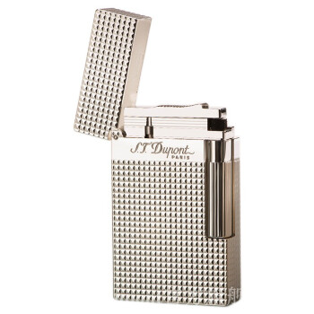  S.T.Dupont/都彭 DPLTRL20021 镀银钻石菱纹朗声打火机