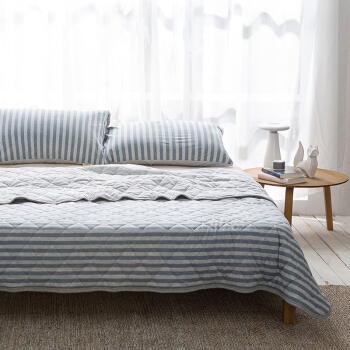 DAPU 大朴 纯棉针织条纹夏凉被