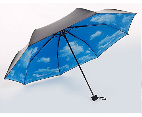 Yandex 黑胶三折晴雨伞