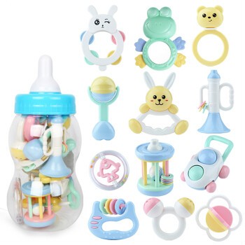 beiens 贝恩施 牙胶手摇铃 12件套奶瓶装