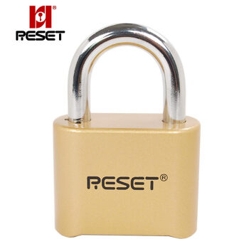 RESET 锐赛特（RESET）RST-011 铜色全金属密码锁大门锁店铺锁别墅锁防撬防腐蚀仓库门挂锁