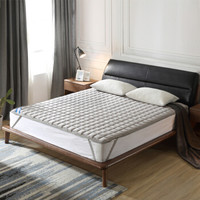 可奈尔 床垫床褥 软垫舒适透气纯棉床垫防滑保护垫 床褥子 1.5米床灰色 BH2  150*200cm