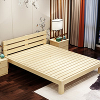 欧宝美木单人床双人床公寓床实木床1.8米宽