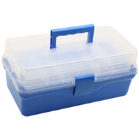 福吉斯特（Forgestar）14英寸家用五金工具箱 蓝色三层手提多功能收纳箱药箱美术零件盒 G569