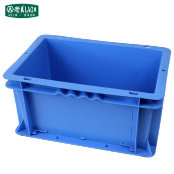 老A（LAOA）加强型可堆周转箱物流箱便携式收纳箱搬运箱600x400x155mm LA164155