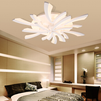 洛林（ROLin） 遥控客厅灯led吸顶灯卧室书房节能灯具90W创意灯无极调光826/6+3