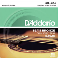 D'Addario 達達里奧 EZ920 美國進口民謠吉他琴 碳素鋼弦套弦12-53黃銅