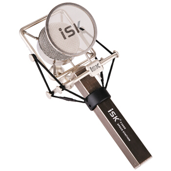 iSK T3000专业电容麦克风 镀膜大震动音头主播录音喊麦直播设备声卡套装 网络K歌话筒手机电脑台式机通用