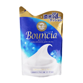 牛乳石硷 牛牌（COW）牛乳石碱美肤沐浴乳（悦心花香）替换装补充包 430ml（持久留香 滋润肌肤）日本进口