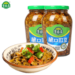 吉香居脆口豇豆426g*2瓶下饭粥泡菜咸菜开味下饭酸菜拌面小菜