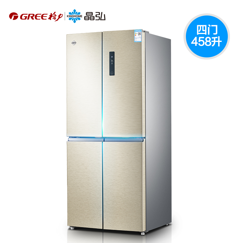 优选         gree/格力 晶弘 bcd-458wpqc2  十字对开门冰箱 458l