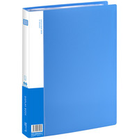 Comix 齐心 A4/60页资料册 插页文件册 蓝色 单个装 *5件