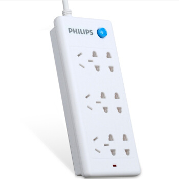 PHILIPS 飞利浦  SPS2620B/93 六位电源插座
