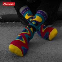 AcmewaZ  几只袜子 中国创意山海饕餮潮流纯棉袜子 均码中筒