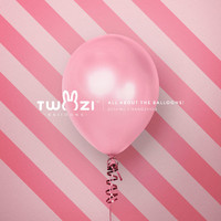 TwoziBalloons 兔子气球 粉色系 珠光乳胶气球
