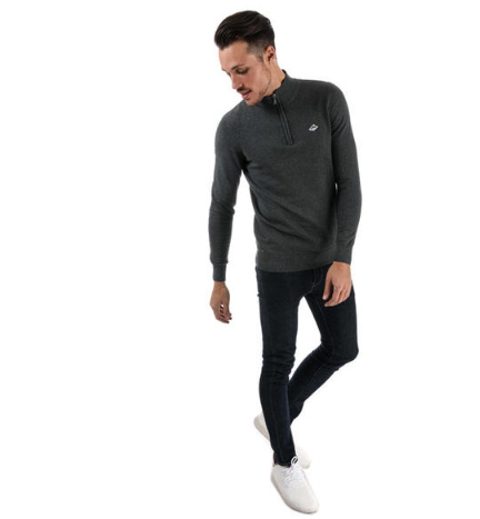 Le Shark Drank Zip Funnel Neck 男士针织衫