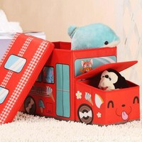 EDO 依帝欧 儿童卡通玩具型 可折叠收纳箱 2个装
